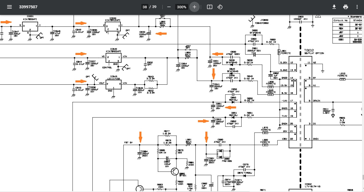 схема шасси АА41-10443А q-401 samsung ck-5038zr circuit